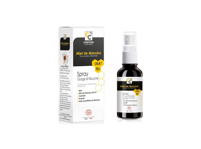 Spray gorge Miel de Manuka IAA15 25ml