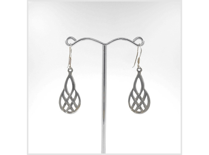 Boucles d'oreilles Celtiques en argent massif