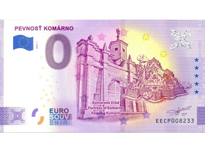 SLOVAQUIE 2020-1 PEVNOST KOMARNO (ANNIVERSAIRE) BILLET SOUVENIR 0 EURO NEUF