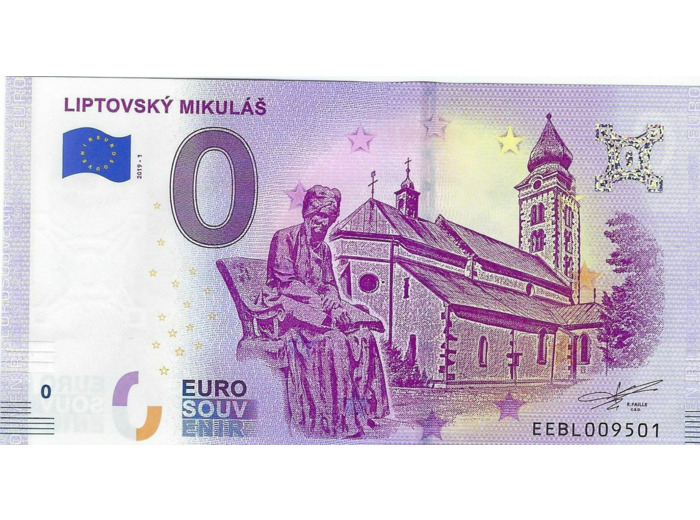 SLOVAQUIE 2019-1 LIPTOVSKY MIKULAS BILLET SOUVENIR 0 EURO TOURISTIQUE NEUF