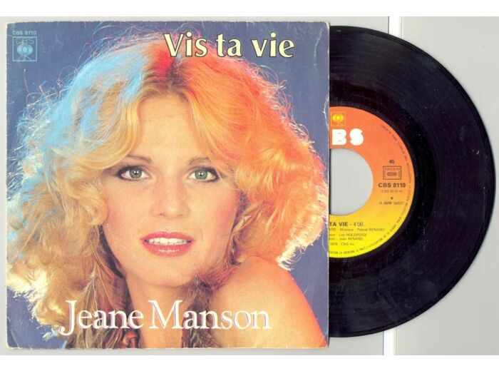45 Tours JEANE MANSON "VIS TA VIE" / "QU'EST CE QU'ON PEUT FAIRE"