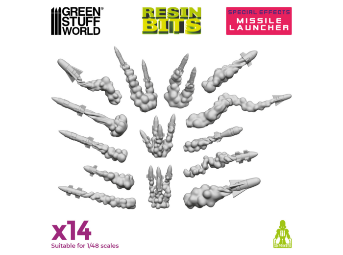Resin Bits - Missile Launcher 14 pcs