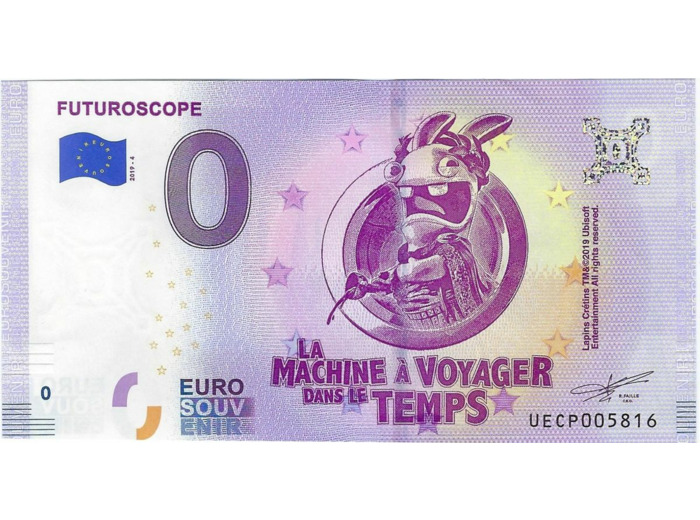 86 JAUNAY CLAN 2019-4 FUTUROSCOPE MACHINE A VOYAGER DANS LE TEMPS BILLET 0 EURO
