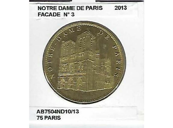 75 PARIS NOTRE DAME DE PARIS FACADE NUMERO 3 2013 ARTHUS BERTRAND SUP-