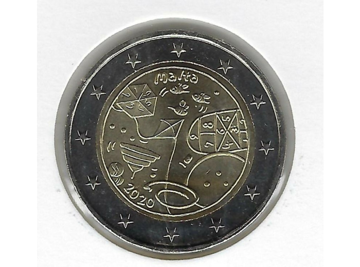 MALTE 2020 2 EURO COMMEMORATIVE ENFANCE SUP