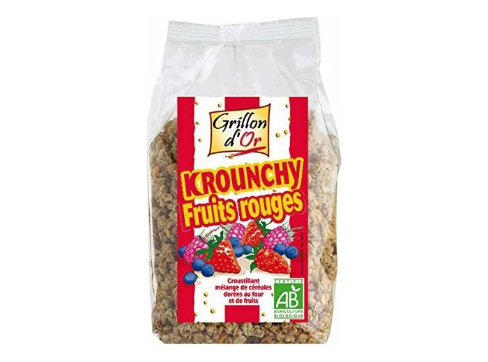 Krounchy fruits rouges 500g Grillon d Or