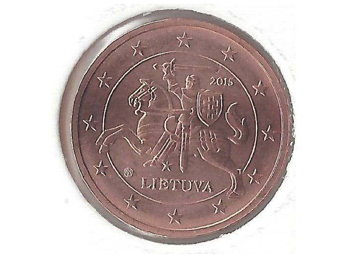 LITUANIE 2015 2 CENTIMES SUP