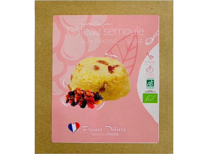 Gâteau de semoule raisins 70g FRANCE DELICES