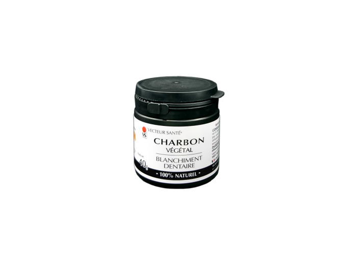 Charbon blanchiment dentaire-40g-Vecteur santé