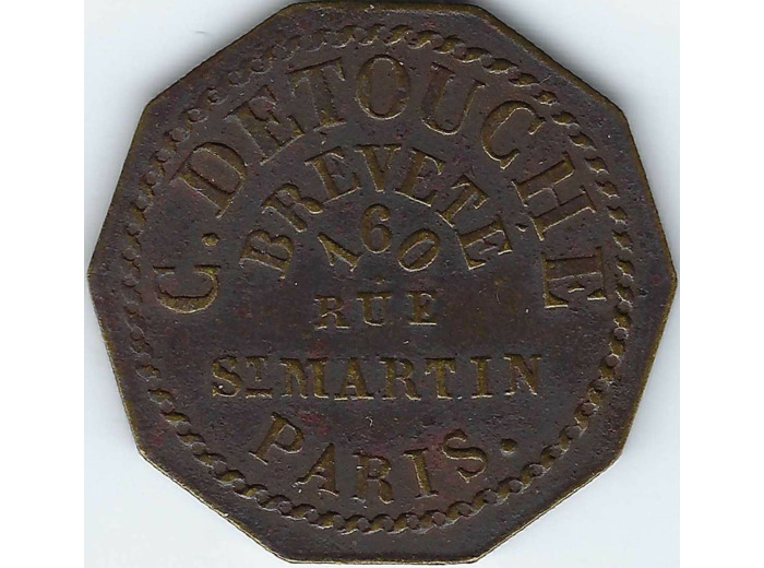 JETON - 75 SEINE - PARIS C. DETOUCHE HORLOGERIE BIJOUTERIE TTB