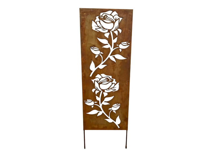 Treillage jardin roses 40x1x130cm