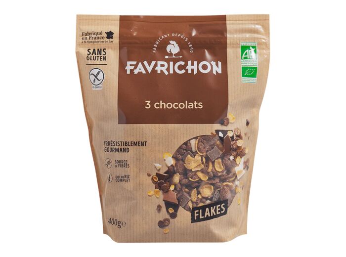 Flakes 3 chocolats-400g-Favrichon
