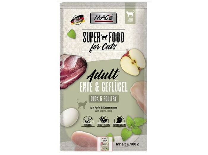 MAC'S Canard & volaille pour chat - 100g