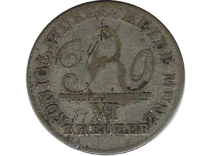 ALLEMAGNE 6 KREUZER WURTTEMBERG 1808 TB