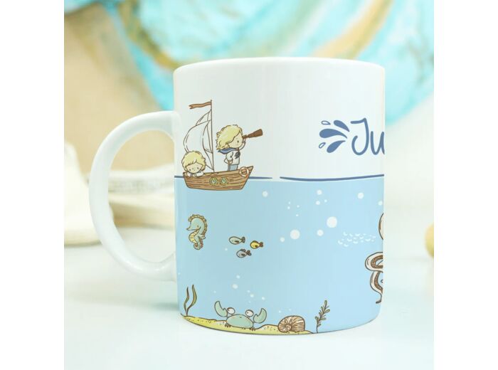 Mug personnalisable enfant incassable “petits marins”