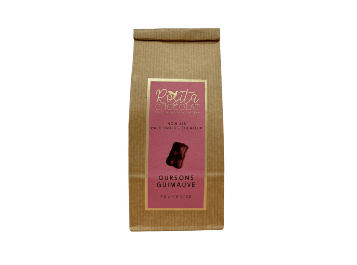 8 oursons guimauve framboise
