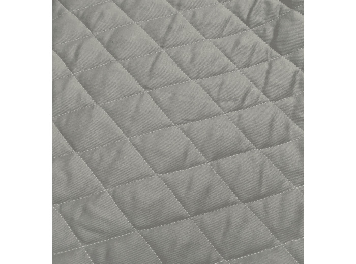 Tissu matelassé Ancotex GRIS pique de coton laize 145cm au mètre