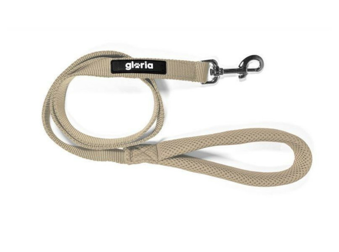 Laisse TREK STAR, Beige pour chiens - 120cm x 1,5cm