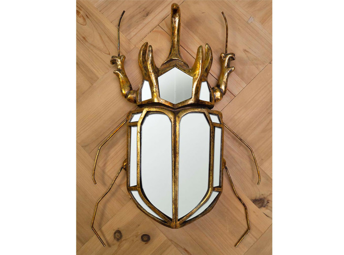 Miroir scarabée mural 37x6x25cm
