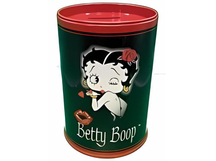 Boite ronde tirelire Betty Boop Kiss - 12.5 x 8.2 cm - BRT19001