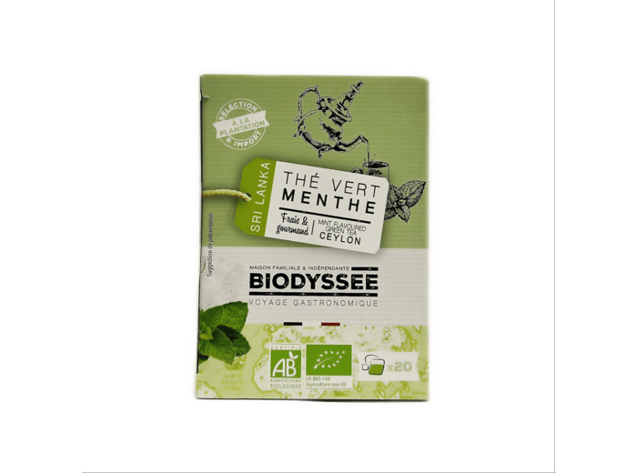 Thé Vert À La Menthe Bio 40g