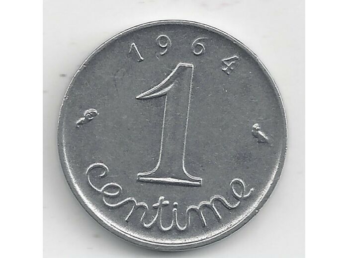 FRANCE 1 CENTIME INOX 1964 TTB+