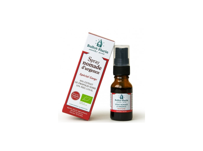 Spray nomade d'urgence à la propolis 15ml