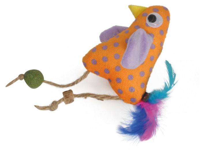 Jouet chat, Peluche POULE + Matatabi - 10cm