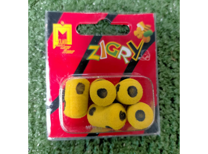mousse zig jaune point noir milo