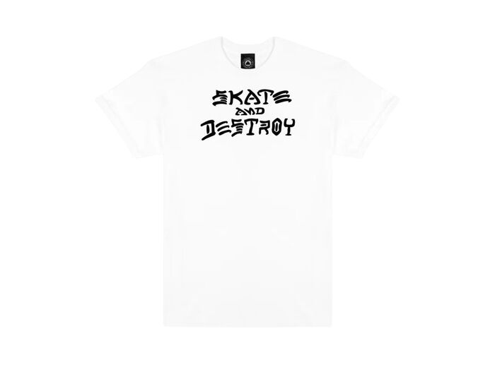 Tee Shirt THRASHER Skate & Destroy White