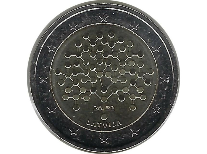 LETTONIE 2022 2 EURO COMMEMORATIVE BANK SUP