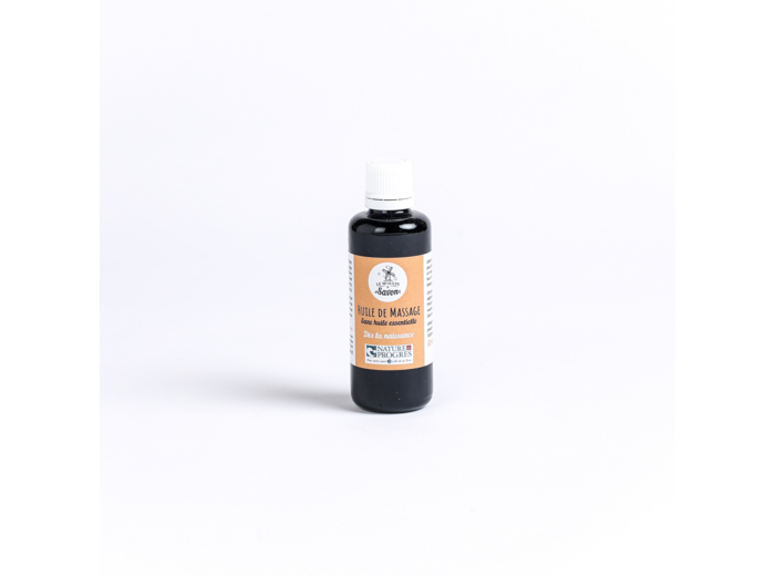 Huile de massage comestible