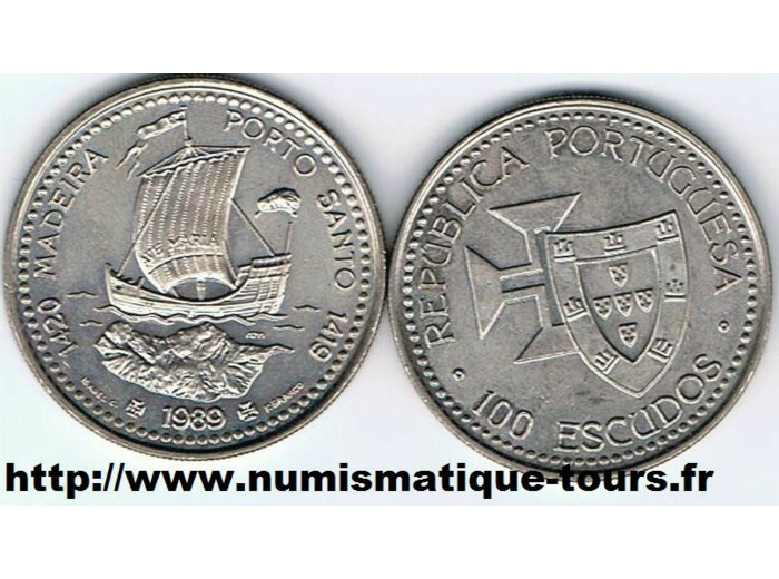 PORTUGAL 100 ESCUDOS 1989 SUP W 647
