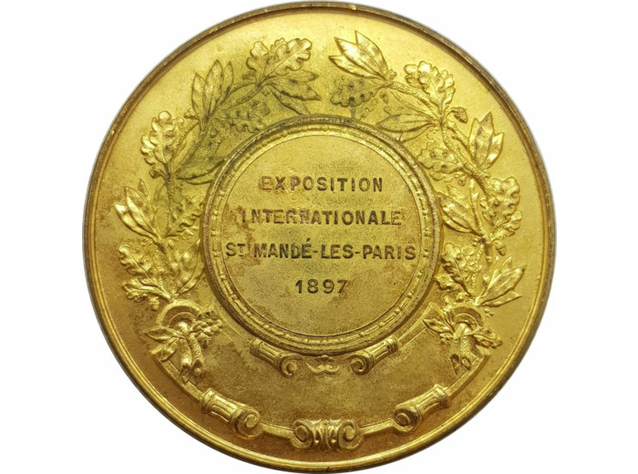 MEDAILLE - EXPOSITION INTERNATIONALE ST MANDE LES PARIS 1897 TTB