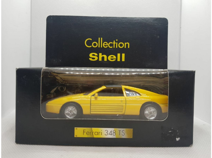FERRARI 348 TS JAUNE COLLECTION SHELL 1/38 BOITE D'ORIGINE
