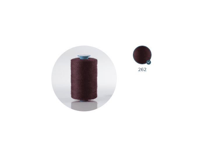 ZX 75-262 Bourgogne FIL À COUDRE 100% POLYESTER TRÈS RÉSISTANT bobine 1000m