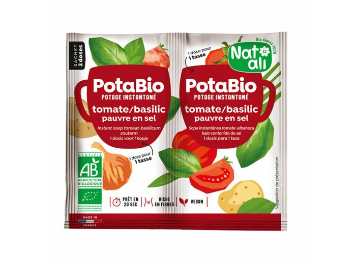 Potabio Tomate Basilic Bio-17g-Natali