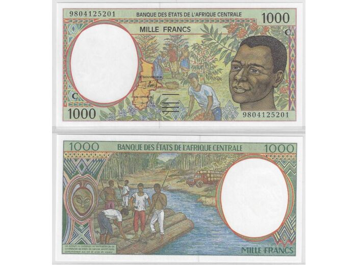 BANQUE DES ETATS DE L'AFRIQUE CENTRALE B.E.A.C CONGO 1000 FRANCS 1998 NEUF