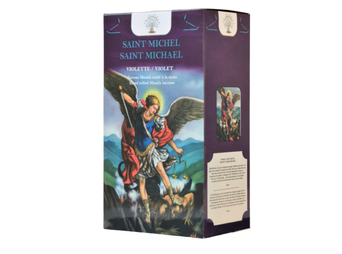 12 étuis de 12 bâtons d'Encens - St Michel - Violette