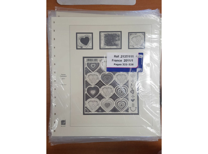 FEUILLE COMPLEMENTAIRE FRANCE 2011 (JEUX AVEC POCHETTE) SAFE