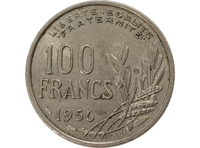 FRANCE 100 FRANCS COCHET 1956 B TTB-
