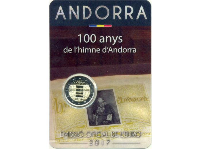 ANDORRE 2017 2 EURO 100 ANYS DE L HYMNE D ANDORRA BU
