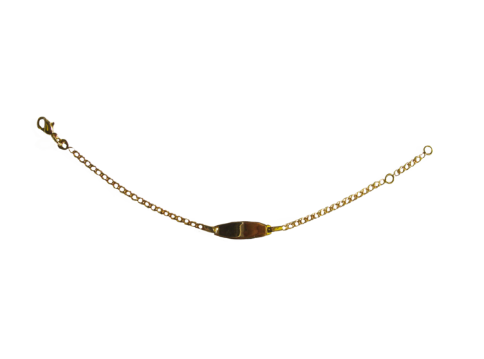 Bracelet en Plaqué Or - IDENTITE BB D.ROMBO 16CM