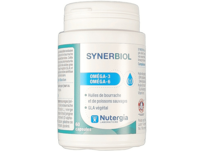 Synerbiol Oméga-3 Oméga-6 par 60 Capsules
