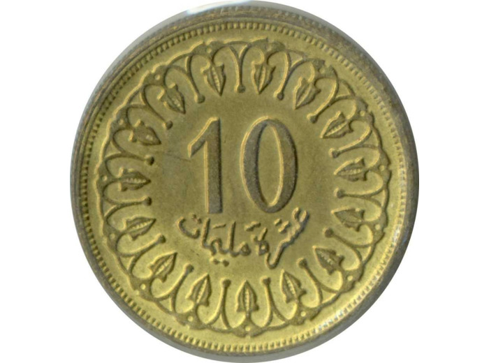 TUNISIE 10 MILLIMES 1960 SUP-