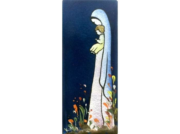 Vierge de profil 12X5cm - EMAUX DU LIBAN