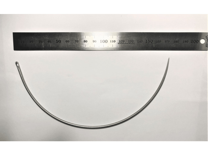 Carrelet courbe 200mm - Chas côté G959-200