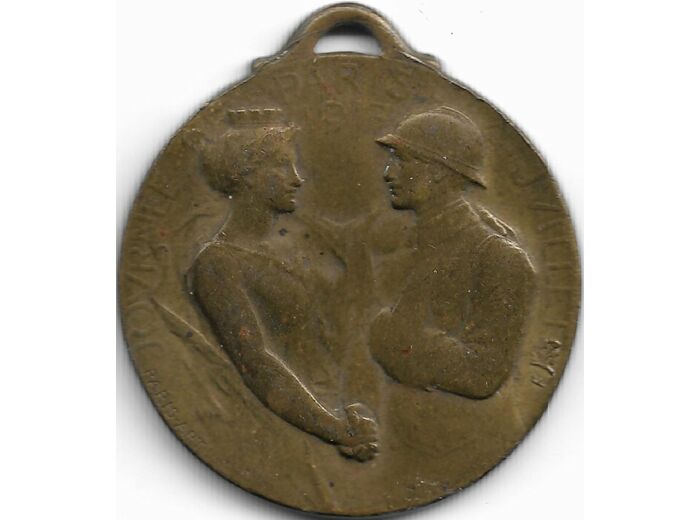 MEDAILLE - JOURNEE DE PARIS 14 JUILLET 1917 TTB