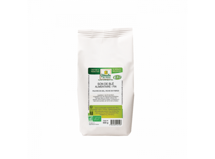 Son de Blé Bio fin-500g-Moulin des Moines