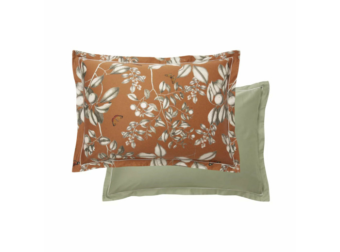 Taie d'oreiller FLEUR D'ORANGER ROUILLE Garnier-Thiebaut